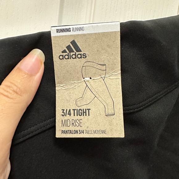 Adidas 3/4 length running leggings with pocket - Picture 6 of 6